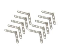 Balacoo 10 Pièces Charnière Invisible en Acier Inoxydable pour Porte D'armoire et Fenêtre, Pivotante à 360 Degrés, Résistante la Rouille, Ouverture Facile, Finition Argenté Élégante et