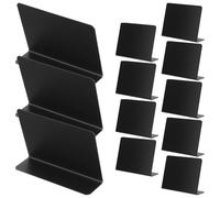 Balacoo 12pcs Mini Tableau Noir Étiquettes Alimentaires pour Buffet Support Stable en Pvc Effaçable pour Numéros de Table et Décoration
