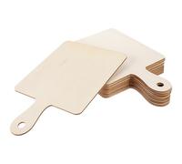 Balacoo 12pièces Lot de Planches à Découper Bois Brut Carrées pour Bricolage Planches Personnalisables pour Cuisine Découpe Légumes et Charcuterie