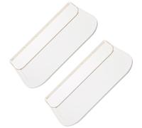 Balacoo 2 Pièces Étagère Murale Pliante en PP Blanc, Rangement Soigné | Montage Mural sans Perçage, Cadre Épaissi, Usage la Cuisine et Chambre, Format Compact, Style Simple