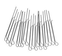 Balacoo 20 Pièces Porte-mèche de Bougie en Acier Carbone Argenté Compact pour Fixation Précise Mèche, Outil pour Fabrication de Bougies DIY et Ateliers à Petite Échelle
