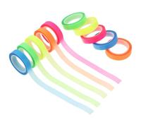 Balacoo 20 Rouleaux D’onglets Autocollants Transparents Multifonctions, Ruban Adhésif Index Étroit 0,6 Cm et 0,8 Cm, Couleurs Vives, Étanche, pour Bureau, École et Organisation Scolaire