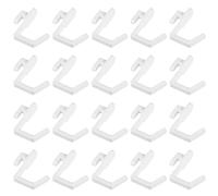 Balacoo 24 Pièces Crochets pour Panneaux Perforés, Forme J, Lot | Installation Rapide, Capacité 0,5kg, pour Outils et Lunettes, Rangement Mural pour Atelier