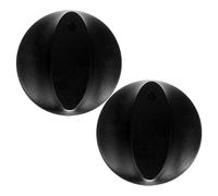 Balacoo 2pcs Bouton Plaque de Cuisson en Plastique Noir Léger et Remplaçable, Bouton de Commande pour Minuterie, pour Usage Bureau et Maison
