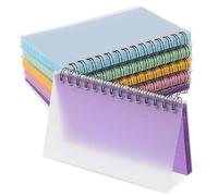 Balacoo 5 Carnets à Spirale Colorés Design Compact Lignes Horizontales, Papier Facile à Détacher 5 Pièces pour Travail de Bureau et Écriture Scolaire