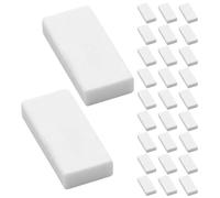Balacoo 50 Pièces Gomme à Croquis Gomme Blanche Rectangulaire en Tpr, Blanc, Bloc Rectangulaire, Nettoyage Facile, pour Dessin et Classe, Étudiants et Professionnels