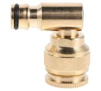 Balacoo Adaptateur Tuyau Arrosage Rotatif en Cuivre 90° Coude avec Fonction Pivotante 360° pour Raccord Étanche et Maniabilité Facile, pour Jardin Extérieur Maison