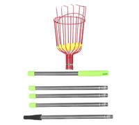 Balacoo Attrape-Fruits Télescopique en Acier Allié pour Jardin, Pommes et | Outil Léger et Réutilisable, Récolte Pratique en Hauteur, Couleur Rouge, Usage Jardin, pour Arbres Fruitiers
