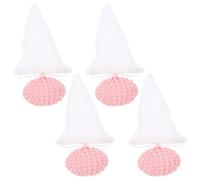 Balacoo Attrape Poils Animaux Machine à Laver en Lot de 4pcs Rose, Filtre à Peluches Flottant en Polyester et Pp, Compatible Large pour Lavage des Poils de Chien et Animaux