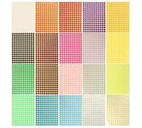Balacoo Autocollants Ronds Adhésifs Colorés, Lot de 20 Feuilles, Étiquettes Autocollantes Vides pour Écriture, pour Bureau et Organisation Plusieurs styles