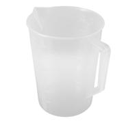 Balacoo Bécher Expérimental Plastique Gradué 3000 Ml à Large Ouverture Échelles Claires Robuste pour Mesure Précise en Laboratoire Cuisine