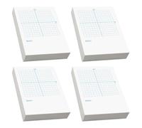 Balacoo Bloc-notes Graphique à Coordonnées Xy, Papier Blanc Quadrillé | Feuilles Recto Verso, Verso Vierge, 100 Pages, pour Tracés Précis et Géométrie en Classe