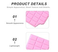 Balacoo Blocs-notes Créatifs de Chocolat Couverture Pvc Lot de 3 Portable Carnet Amusant et Pratique pour Bureau ou École