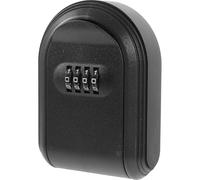 Balacoo Boîte à Clés Murale Noire Robuste et Portable Serrure à Combinaison en Plastique Coffre de Rangement Sécurisé pour Maisons et Portes D'appartement