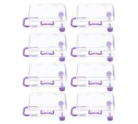 Balacoo Boîtes à Dragées pour Mariage en Valise Mini 8pcs en Ps Pourpre, Boîte à Bonbons Style Valise Portable pour Décoration de Fête et Voyage