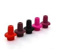 Balacoo Bouchons de Bouteille de Vin en Silicone, Chapeau Créatif, 5 Pièces | Forme Ours et Petit Chapeau, Fermeture Hermétique, pour Bouteille de Vin Vinaigre, Bar et Fête