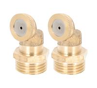 Balacoo Buse de Pulvérisation en Laiton Doré 1/2 Dn15 Anti-rouille Légère 2pcs pour Arroseur Jardin Terrasse Extérieure et Agriculture