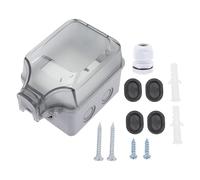 Balacoo Cache Prise Électrique Étanche Blanc en Plastique Couvercle Transparent Facile à Utiliser, Design Esthétique, Adapté pour Intérieur et Extérieur, Prise 5 Trous Plusieurs styles