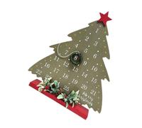 Balacoo Calendrier de L'avent Couronne de Noël en Bois, Décor Table | Calendrier de Compte à Rebours Festif, Style Rustique Unique, pour Centres Commerciaux et Bureaux