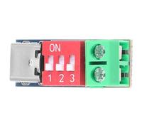 Balacoo Carte de Test USB Type-c Pd Qc Tension Réglable 5-20v, Testeur de Contrôle Qualité Pd, Détecteur D'interrogation Qc Compact pour Chargeur Rapide Secteur USB-c