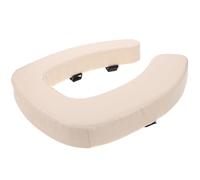 Balacoo Coussin de Siège de Toilette Surélevé Siège de Toilette Rembourré et Souple Pvc et Éponge Blanc Fixation Sécurisée pour Seniors et Personnes Âgées