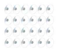 Balacoo Crochets à Ventouse Transparents Capacité Max 2 Kg, pour Salle de Bain et Organisation Lot de 24 Vis en Pvc et Métal, Résistants aux Rayures, Faciles à Installer