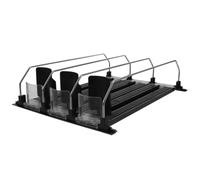 Balacoo Distributeur de Boissons Automatique Surface Polie 3pcs en ABS et Acier Inoxydable Facile à Installer, Mini-organisateur de Canettes pour Réfrigérateur et Supermarché