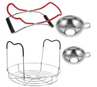 Balacoo Ensemble de Pinces à Conserve Facile à Utiliser en Acier Inoxydable Entonnoir pour Bocaux Kit 4 Pièces pour L'extraction Mise en Conserve