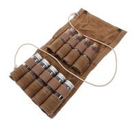 Balacoo Kit de Rangement pour Épices de Voyage Récipient à Assaisonnement Portable en Verre Siliconé et Aluminium, Solide et Multifonction pour Picnic et Camping
