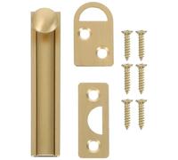 Balacoo Loquet Encastré de Porte en Cuivre, Verrou Silencieux Doré | Design Dissimulé, Mécanisme à Coulisse Précis, Style Moderne et Minimaliste, pour Portes Affleurantes
