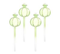 Balacoo Lot de 4 Pics D’arrosage Automatiques pour Plantes en Pot en Verre de Cactus, Système D’Irrigation Goutte à Goutte Décoratif, pour Jardin Intérieur et Extérieur