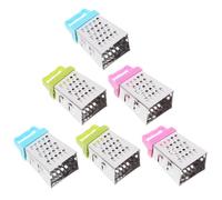 Balacoo Lot de 6 Mini Râpes à Fromage en Acier Inoxydable à 4 Côtés avec Poignée Plastique, Outils Cuisine Robustes et Pratiques pour Légumes et Fruits