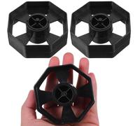 Balacoo Lot de 6 Sets de Sets de Pièces de Noyaux à Rouleau Noirs pour Dévidoirs de Ruban Adhésif de Bureau Standard - 3 Grands 3 Petits - Roue de Rechange Compatible pour Machine à Ruban