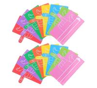Balacoo Marque-pages de Lecture pour Dyslexie Garçon et Filles, Outil Écriture Manuscrite en Plastique, 16 Pièces, Guide Doigts pour École et Maison, Aide Concentration