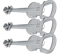 Balacoo Ouvre-bouteilles Design Simple en Métal Lot de 3 Forme de Guitare, Porte-clés Résistant à L'usure Maison Cuisine