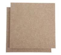 Balacoo Panneaux Muraux Autocollants pour Bureau, École Tableau D'affichage Carré Lot de 2 en Feutrine 30x30 Cm, Épaisseur de Qualité 9 Millimètres, Couleur Camel Foncé et Décoration