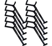 Balacoo Pince de Pliage de Brindilles pour Plantes 10pcs en PE Noir, Outil Solide pour Former et Maintenir Courbes Adaptées, pour Pruniers et Poiriers en Intérieur et Extérieur