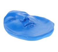 Balacoo Plat à Bijoux Visage Artistique en Résine, Plateau Bleu Décoratif Minimaliste, Rangement de Bijoux et Porte-Bougie, Facile à Nettoyer, Maison Salle de Bain