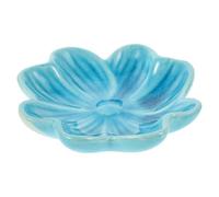 Balacoo Plat D'aromathérapie en Céramique Bleu Élégant pour Spa Salons et Clubs, pour Dispenser et Contenir Huiles Essentielles Style Luxueux