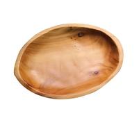 Balacoo Plateau à Fruits en Bois Massif Oval 27×18×3 CM, Assiette à Collation Alimentaire, Plateau de Service pour Repas et Apéritif, Plat de Rangement Décoratif