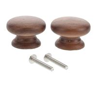Balacoo Poignée de Tiroir Champignon en Bois Rond 2pcs pour Armoire et Commode, Surface Lisse, Design Simple et Confortable, Cuisine et Chambre