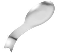 Balacoo Porte-cuillère en Acier Inoxydable Résistant Chaleur, Support de Louche et Ustensiles Cuisine, Repose-cuillère pour Plan de Travail, Rangement Pratique pour Outils Cuisine, Inox