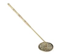 Balacoo Presse à Cendres Encens Cuivre avec Manche Long Ergonomique Accessoire pour Brûleur Encens Fournitures Bouddhistes et Parfum Intérieur Outil et Antidérapant pour Maison et Temple