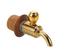 Balacoo Robinet Distributeur en Bois pour Barillet à Vin et Cruche D'eau, Facile à Nettoyer, Bouchon en Bois, pour Fêtes en Extérieur et Bars à Domicile