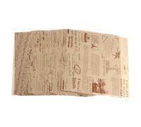 Balacoo Rouleau de Papier Cuisson Sulfurisé Antiadhésif 20 Cm X 200 Feuilles, Résistant Chaleur, Papier Alimentaire Imitation Journal Vintage pour Pâtisserie, Sandwichs et Friture