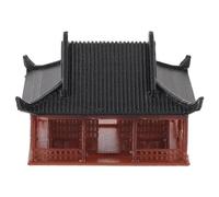 Balacoo Statue de Mini Pavillon Japonerie, Figurine de Jardin Bonsaï Marron | Plastique à Structure Multicouche, pour Terrariums et Ensembles de Bonsaï Floraux, Décor Zen Miniature