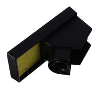 Balacoo Support de Fer à Souder avec Éponge Étui Aluminium pour Couteau à Brûler Bois Résistant Chaleur avec Éponge de Nettoyage Pratique et Portable