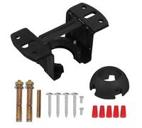 Balacoo Support de Ventilateur de Plafond en Métal pour Toit Incliné Noir | Kit Renforcé avec Boule Suspendue, Plaque Métallique, Crochet et Vis, Diamètre Intérieur 4,5cm, Montage Couleur Aléatoire