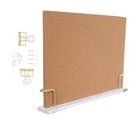 Balacoo Tableau mémo en liège avec pied et clips, design moderne pour organisation efficace dans un espace de travail ou à domicile