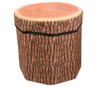 Balacoo Tabouret de Rangement Ménager Pliant Fonction Coffre de Rangement et Repose-Pieds en Panneau de et Flanelle, Style Soigné et Élégant Porte-Objets Divers, Salon